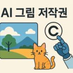 AI 그림 저작권을 표시한 이미지
