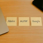 다양한 OCR 도구를 손글씨로 비교 정리한 메모와 작업환경