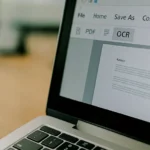 OCR 기능 실행 직전의 생생한 소프트웨어 사용 장면