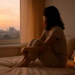 여름 수면 루틴을 시작하는 감성적인 침실 모습