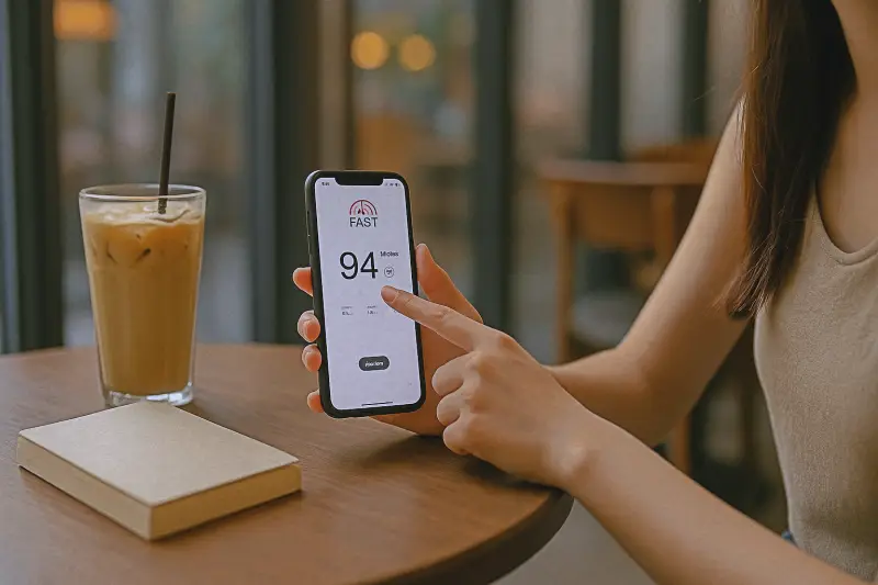 인터넷 속도측정 사이트 Fast.com