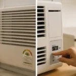 창문형 에어컨 전기세 - 창문형 에어컨 효율 등급 라벨과 소비전력 확인