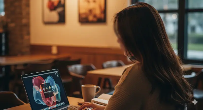 AI 노트북 실사용 후기, AI PC user experience in Korean cafe