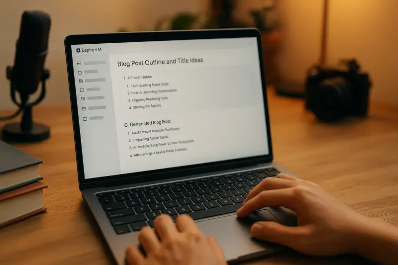 노트북LM 콘텐츠 제작, 블로그 글쓰기, 아이디어 구상, NotebookLM content creation, blog post outline
