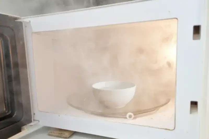 전자레인지 스팀 청소, 수증기 가득, microwave steam cleaning, steam-filled