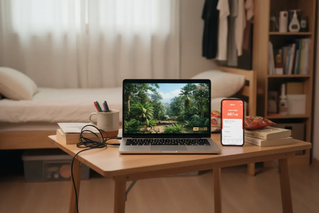 넷플릭스 화질 설정 - 넷플릭스 4K 시청으로 데이터가 빠르게 소모되는 노트북과 계량기