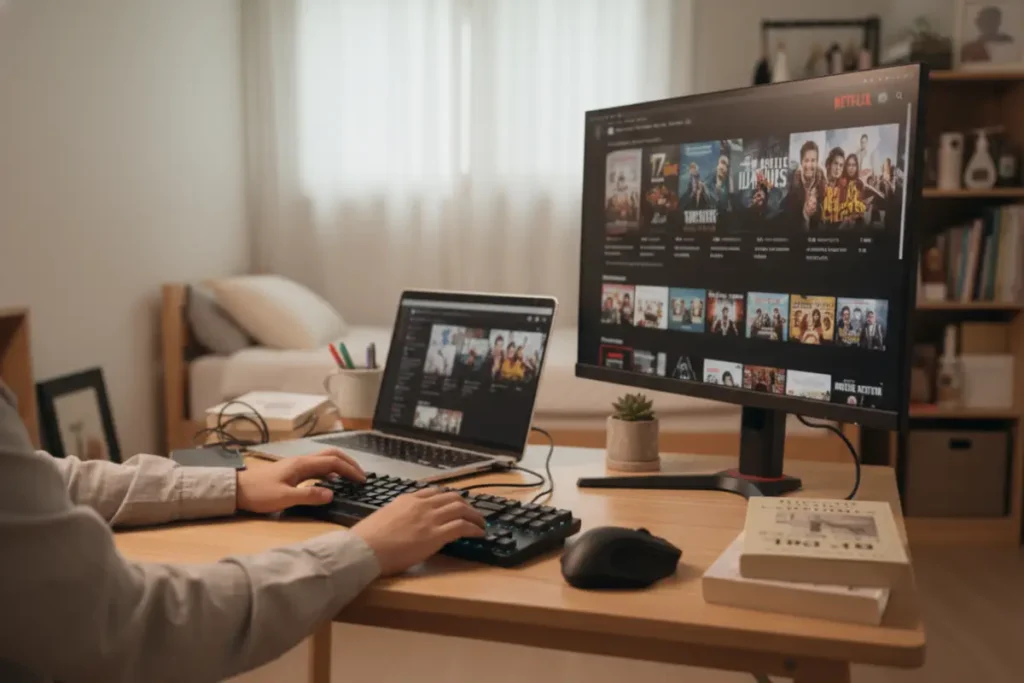 HEVC 코덱 설치 등 복잡한 4K 설정을 하는 PC 환경의 손