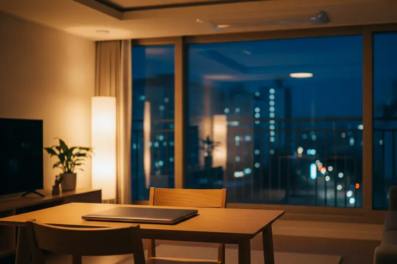 AI 덕분에 야근 없이 업무를 마치고 여유를 즐기는 모습