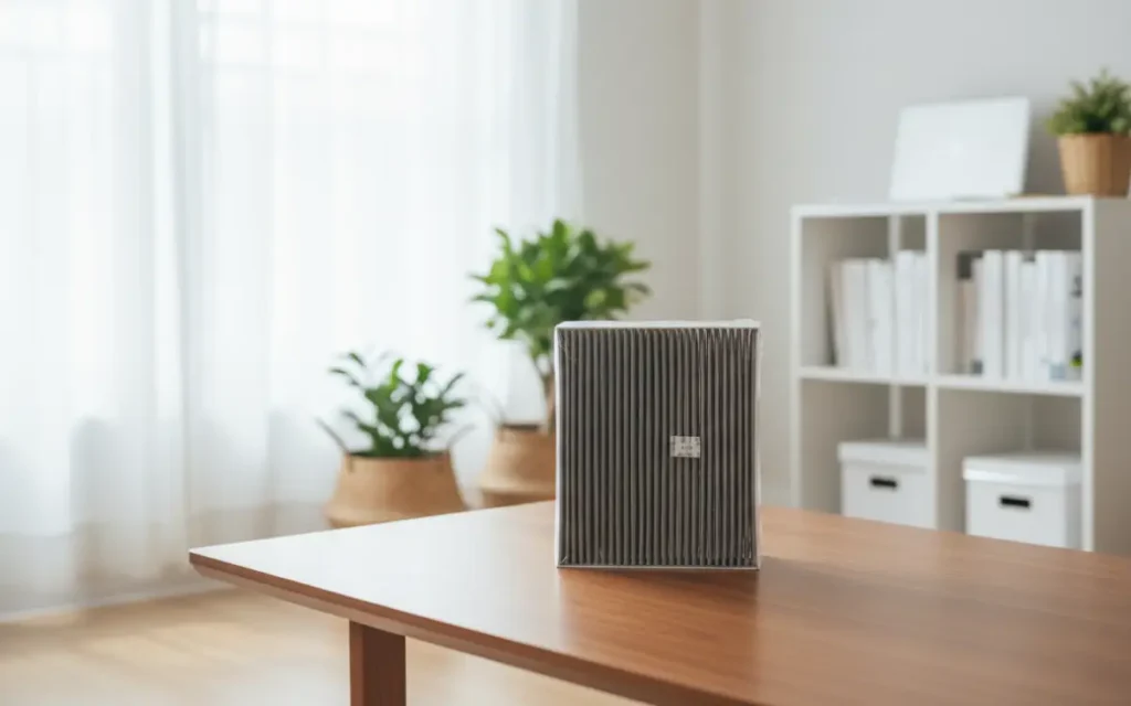 에어컨 필터와 함께 놓인 3만원 현금으로 공임비 절약 효과를 보여주는 이미지