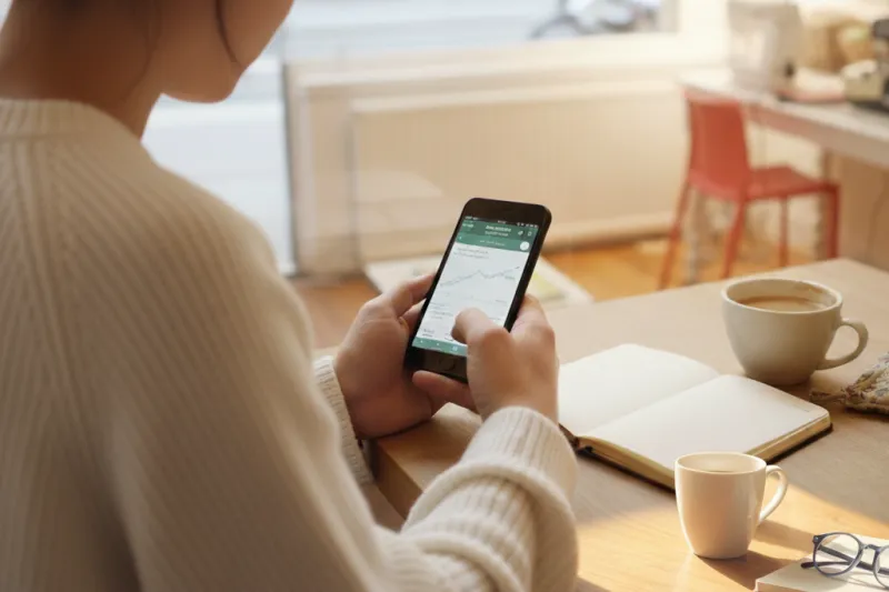 ISA 만기일을 확인하며 금융 앱을 보는 일상적인 순간