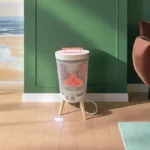 1초 난방 전기히터 손 클로즈업