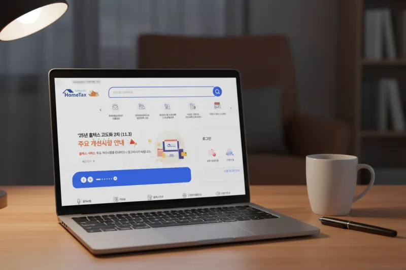 연말정산 서류를 정리하며 준비하는 현실적인 장면