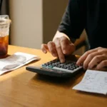 건강보험료 인상 계산기와 영수증