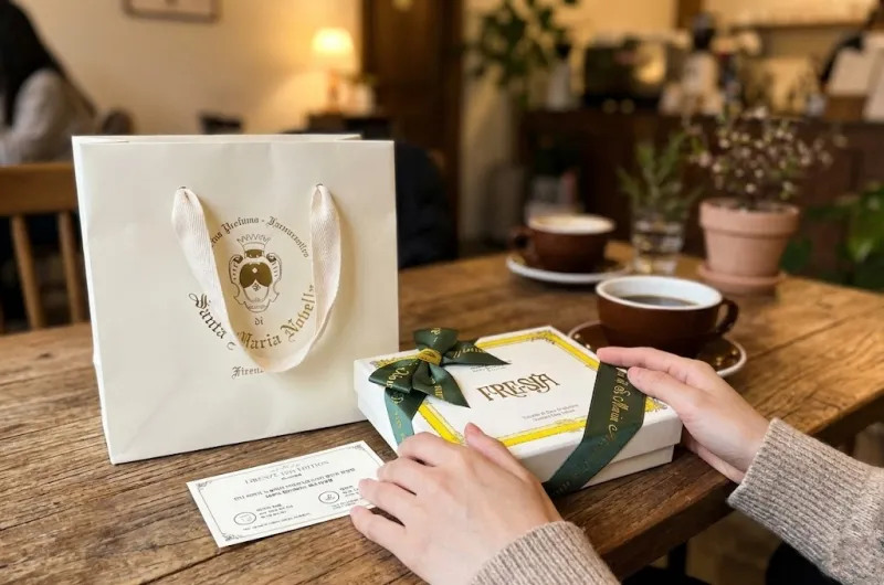 산타마리아노벨라 선물 포장 쇼핑백과 박스