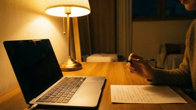 환급액 계산을 준비하는 메모와 노트북