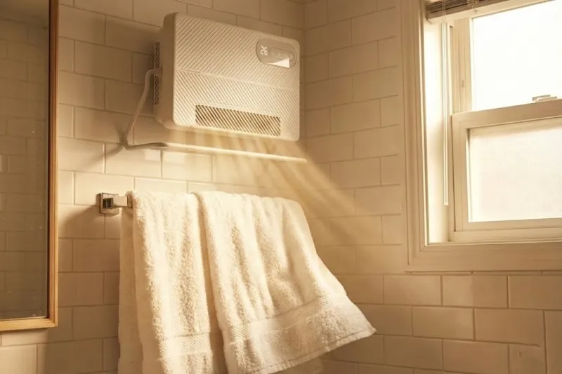 수건걸이 겸용 욕실 난방기 건조