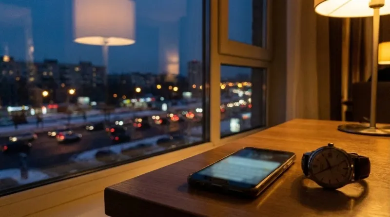 연말 납입 마감을 확인하는 저녁 실내 풍경