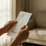 2026년 1분기 전기요금 고지서를 확인하는 모습