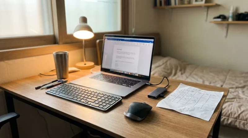 대학생 노트북 추천 - 개강 준비 노트북 책상 셋업