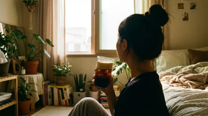 버츄오 팝으로 만든 대용량 아이스 아메리카노