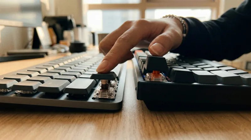 저소음 적축 스위치 소음 감소 원리