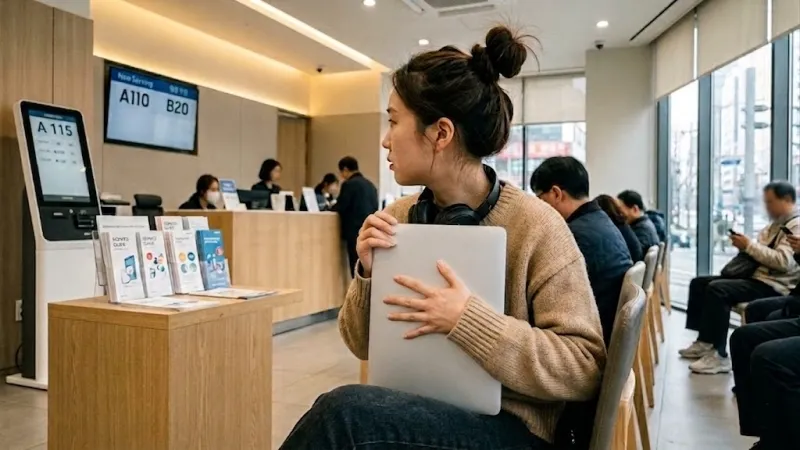 손상된 노트북 서비스 센터 대기